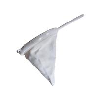 Fackelmann Colador de Tela 22 cm, Pasapurés, Gasa de Queso, Colador de Kéfir, Franela, Color Blanco, 1 ud.