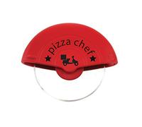 Fackelmann Cortador de Rueda de Pizza, Acero, Rojo/Plata
