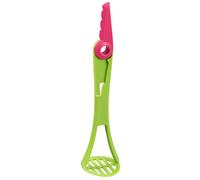 Fackelmann Cortador-Prensador De Aguacate 4 En 1, ABS, acero inox, color verde y fucsia, 1 ud.
