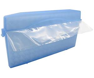 Fackelmann Cubitera para Hacer Hielo Picado, sistema manual para picar hielo sin esfuerzo y sin ruido para Cócteles, Mojito y Caipirinha, Color Azul, 26x14cm, 1 ud