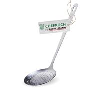 Fackelmann - Cuchara para colar albóndigas, bocadillos y más, acero inoxidable de con aspecto mate, apta para lavavajillas