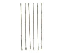 Fackelmann Cucharas De Marisco, Cubiertos especiales para sacar toda la carne de cualquier clase de marisco, Acero Inoxidable, 19 cm, Pack de 6 Unidades