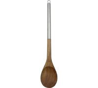Fackelmann Cucharon Servir Acacia, madera, mango en acero inoxidable, color marrón e inox, 1 ud
