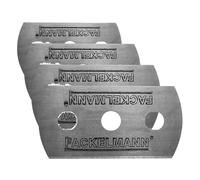 FACKELMANN Cuchillas Rasqueta Vitrocerámica, Recambio Cuchilla Limpieza, Raspador Vidrio y Pintura Pegatinas Residuos Suciedad, Raspador superficie Lisa, No raya, de acero inoxidable, 4,4x2,2cm, 10uds