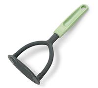 Fackelmann Ecolution Prensa Patatas, Prensador de Fibras de Madera y Plástico Orgánico, Pasapurés de Cocina, 25x10 cm, Color Verde Menta/ y Gris Piedra, 1 ud.