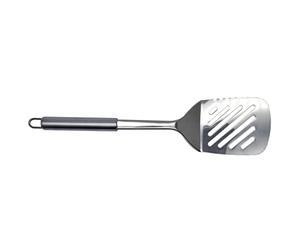 Fackelmann Elemental Cocina, Paleta Pescado, Rasera Ranuras Elegante Acero Inoxidable Mango Tubular, 33,5cm,1ud