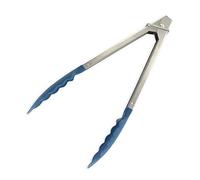 Fackelmann Elemental Pinza de Cocina Multiusos para Servir Alimentos, Diseño Elegante en Acero Inoxidable con Palas de Polipropileno para no rayar superficies, 24 cm, 1 ud