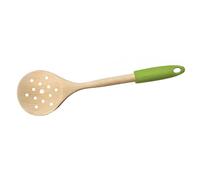 Fackelmann Espumadera Mango Plástico, Madera - Verde - Naranja, 32x8.5cm