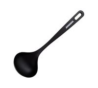 Fackelmann Fenix Cazo de Cocina, Material RPET 100% Reciclado, Plástico Reciclable con Alta Resistencia al Calor hasta 230ºC, Alta Durabilidad, Anti Rayaduras, Color Negro, 30 cm, 1 ud.