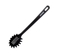Fackelmann Fenix Cuchara de Espagueti, Material RPET 100% Reciclado, Plástico Reciclable con Alta Resistencia al Calor hasta 230ºC, Alta Durabilidad, Anti Rayaduras, Color Negro, 30 cm, 1 ud.
