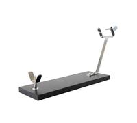 Fackelmann Jamonero XXL Negro, Madera de Pino Resistente 48x30x17 cm, Base Estable para Jamones Grandes, Herrajes Metálicos Robustos, Fácil Montaje, Uso Profesional y Doméstico