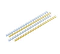 Fackelmann Juego de 4 pajitas de cristal de 20 cm con cepillo de acero inoxidable, reutilizables, aptas para lavavajillas, respetuosas con el medio ambiente, para bebidas calientes y frías