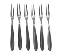 Fackelmann Lot de 6 fourchettes à escargots Set de 6 Tenedores de Caracol, Acero Inoxidable, 6 Unidades