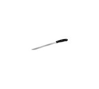 Fackelmann Nirosta cuchillo jamonero para cocina profesional 33cm, Cuchillo para Cortar jamón 39cm, cuchillo jamonero plástico Pom-Acero, Negro e Inoxidable