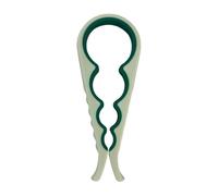 Fackelmann Ocean Abridor de Tarros y Botes, 22x3 cm, Cuatro Medidas de Diámetro Diferentes, Fácil Limpieza, Apto para Lavavajillas, Polipropileno y Plástico de Tacto Suave, Verde Agua, 1 ud.
