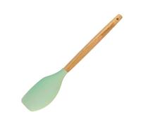 Fackelmann Ocean Espátula de Cocina Universal, Espátula de Silicona con Núcleo Rígido de Acero, Mango Antideslizante de Madera con Certificado FSC, 31x6 cm, Verde Agua, 1 ud.