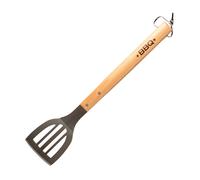 Fackelmann Espátula para Barbacoa, Acero Inoxidable y Mango de Madera FSC Robusto y Ligero, Espátula Grande, Colgable para Ahorrar Espacio, Utensilios de Barbacoa, 42 cm de Longitud, 1 ud.