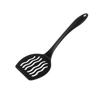 FACKELMANN Paleta Monoblock Nylon PRIMA para Fritos con Ranuras para Escurrir el Aceite o Líquidos Gris, 31.5x9 cm, 1ud