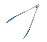 Fackelmann Pinzas cocina servir ensaladas, alimentos, bollería, multiusos elegante de Acero Inoxidable Palas PP, Max. 100ºC, 30cm,1ud ELEMENTAL