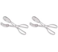 Fackelmann Pinzas Para Ensalada 28Cm, poliestireno, color transparente, 2 ud-s (Paquete de 2)