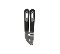 Fackelmann Prensa de ajo profesional, trituradora de ajo multifuncional, cabezal de función de acero inoxidable, mango suave al tacto, 20,5 x 6 x 3 cm, negro y gris