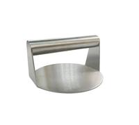 Fackelmann Prensador de Hamburguesas, Prensa para Smash Burger, Aplastador Antiadherente Profesional y Doméstico, Acero Inoxidable 430, Apto para Lavavajillas,14x7 cm, 1 ud.