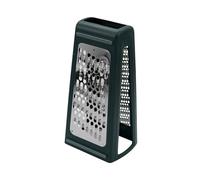 Fackelmann Rallador de Cocina Acero Inoxidable Tipo Pirámide, Poliestireno y Silicona para un Agarre Seguro, 22x13x9 cm, 1 ud.