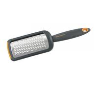 Fackelmann Soft Rallador de Cocina Pequeño, Rallador con Mango, Rallador Manual, Apto para Rallar Verdura, Tomate, Queso, Chocolate y Más, Mango Ergonómico, Acero Inoxidable, 26x7 cm, 1ud.