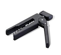 Fackelmann Sacacorchos, 193 mm, mango ergonómico, mecanismo innovador, adecuado para corchos naturales y de plástico, Shadow Black