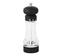 FACKELMANN Salero cocina - Salero vidrio - salero de cristal - molinillo sal - molinillo pimienta - salero cocina - molinillo sal manual - salero y pimentero - 6x6x19 cm - 1 ud