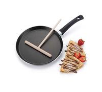 FACKELMANN Sartén para crepes con cuerdas - Sartén plana para deliciosos crepes, tortitas y jamón palato - Sartén para crepes con revestimiento antiadherente - Ø 25 cm, resistente al calor hasta +260