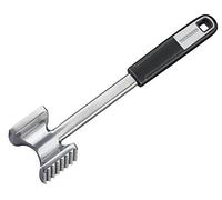 Fackelmann Sense - Mazo para carne (26 cm, aluminio y dos superficies diferentes, mango antideslizante, color plateado y negro)