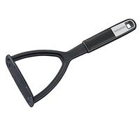 Fackelmann Sense - Prensador de patatas (26 cm, para frutas y verduras de plástico, mango antideslizante suave al tacto, para sartenes y ollas recubiertas (color: plateado y negro), cantidad: 1 pieza