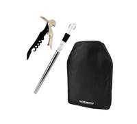 Fackelmann Set de Accesorios para Vino, incluye Funda Enfriadora para Botellas de Vino y Cava, Enfriador de Vino con Vertedor y Sacacorchos de Camarero de Dos Tiempos