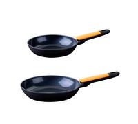 Fackelmann Set de Cocina, incluye Sartén Soft 20 cm y Sartén 24 cm, Aluminio Reciclado con Mango Suave Soft Touch, Revestimiento Cerámico Greblon CK2 sin PFA