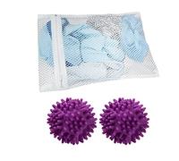 Fackelmann Set de Utensilios para Lavar la Ropa, incluye 1 Bolsa de 30x40 cm para Lavar Prendas Delicadas en la Lavadora y 2 Bolas de Plástico PVC para Secadora