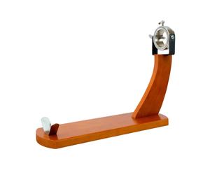 Fackelmann Soporte jamonero Giratorio Profesional para paletilla y jamón, Pino con herrajes cromados, Color Madera Natural, 36,5 x 16,5 x 37,5 cm, 1 ud
