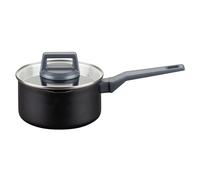 Fackelmann Statement Cacerola con Mango de 16cm, Recubrimiento Cerámico, Aluminio Reciclado, Antiadherente, Tapa de Vidrio Templado, Apta para Todo Tipo de Cocinas