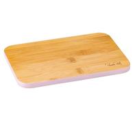 Fackelmann Tabla de cortar de madera de Pamela, 100% FSC con borde de colores, para trabajos de corte precisos, aprox. 21 x 15 cm, limpieza a mano