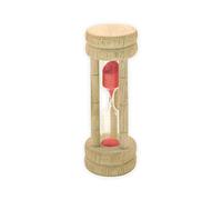 Fackelmann Temporizador de Huevos con Arena, 10 x 3,5 cm, Haya, Madera, Beige, 10 x 3,5 x 3,5 cm