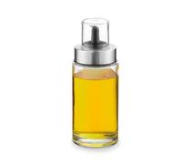 Fackelmann Vinagrera/Aceitera 170 ml – Vidrio, tapa PP y silicona, 19x7 cm, apta lavavajillas