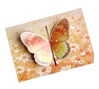 FackLOxc Tarjeta de felicitación emergente de estilos retro únicos con 20 delicadas mariposas Invitación a fiesta CaPerfecto para cualquier evento Tarjeta retro elegante