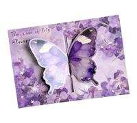 FackLOxc Tarjeta de felicitación emergente de estilos retro únicos con 20 delicadas mariposas Invitación a fiesta CaPerfecto para cualquier evento Tarjeta retro elegante