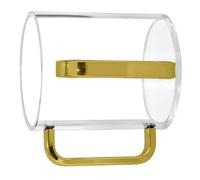 FackLOxc Taza Ceremonial de acrílico transparente de 800ml con cómodo para ocasiones sagradas y exhibición en hogar elegante taza de Seder