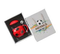 FackLOxc Taza de cerámica con temática deportiva creativa, taza conmemorativa de fútbol de 14oz de capacidad para regalar a jugadores amantes del fútbol, regalo de jubilación