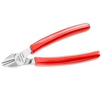 Facom 391A.16G - Electriciano diagonal, pico afilado con pinza con mango de PVC tallado, rojo, 391A.16G
