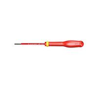 FACOM Destornillador Aislado Plano 2.5x50mm 1000V PROTWIST, Prueba a 10,000 Voltios, Mango Soft Grip, Tratamiento Tri-Coating, Ergonomía Optimizada, Resistencia, AT2.5X50VE