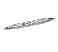 FACOM Hoja corta reversible de 1/4" Pozidriv PZ1 - PZ2 - Acabado cromado - ATMZ.D1-2S