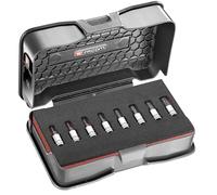 Juego de 8 vasos de 1/4'' de 6 caras con sistema de agarre OGV - FACOM RTM.J8MGRPPB