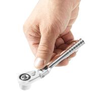Facom - KS Tools R.180HX - Llave de carraca reversible (1/4", cabezal giratorio)